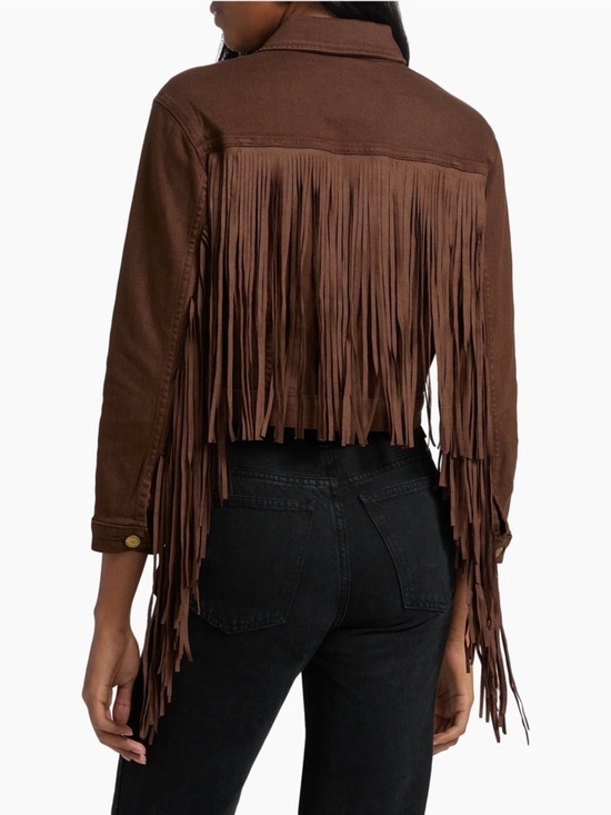 L'AGENCE Jackets & Blazers - L'AGENCE Koda Crop Fringe Jacket